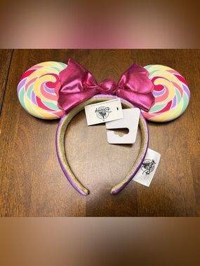 Disney Parks Lollipop Minnie Mouse Ears Headband